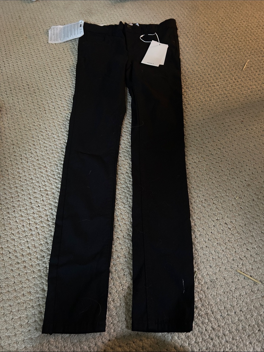 Kids Black Slim Straight Jeans